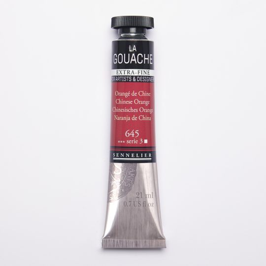 Orangé de Chine - Gouache Tube 21ml Sennelier