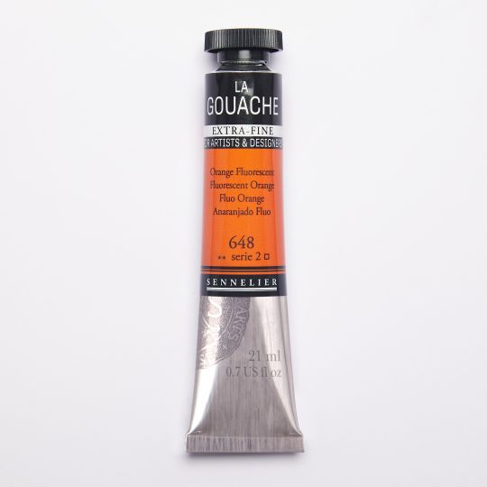 Orange Fluorescent - Gouache Tube 21ml Sennelier