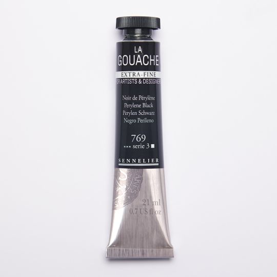 Noir de Pérylène - Gouache Tube 21ml Sennelier