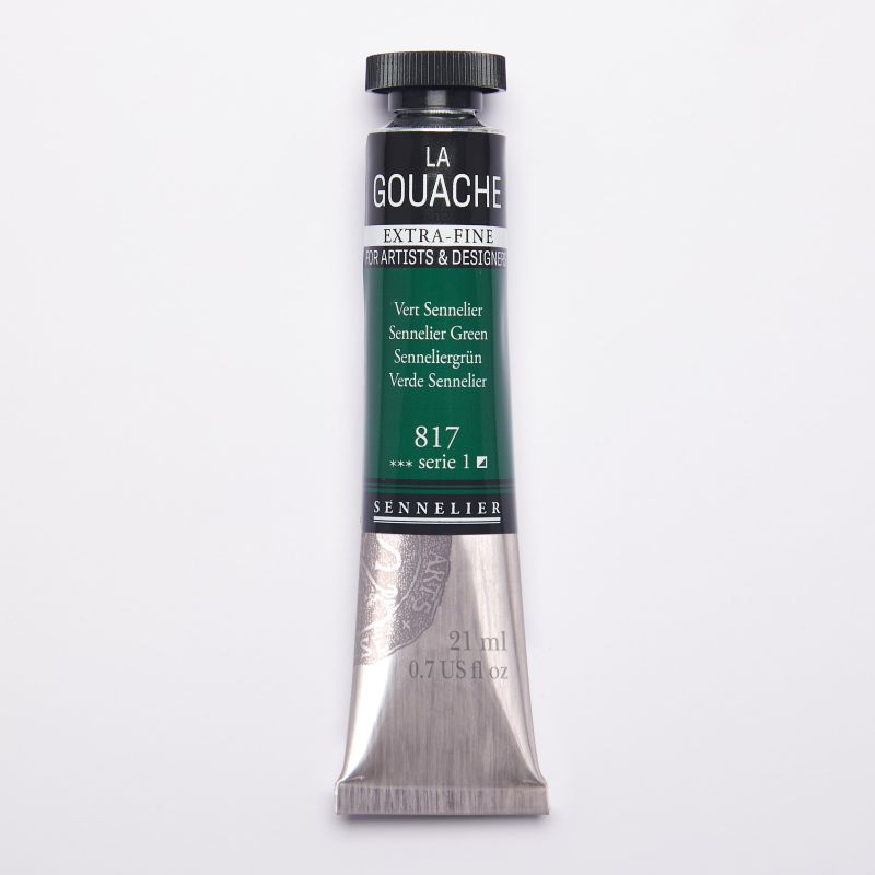 Vert Sennelier - Gouache Tube 21ml Sennelier