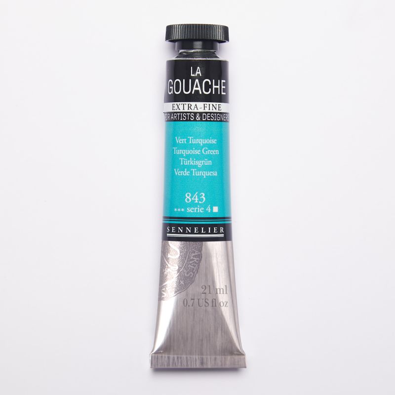 Vert Turquoise - Gouache Tube 21ml Sennelier