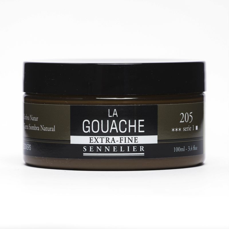 Terre d'Ombre naturelle - Gouache Pot 100ml Sennelier