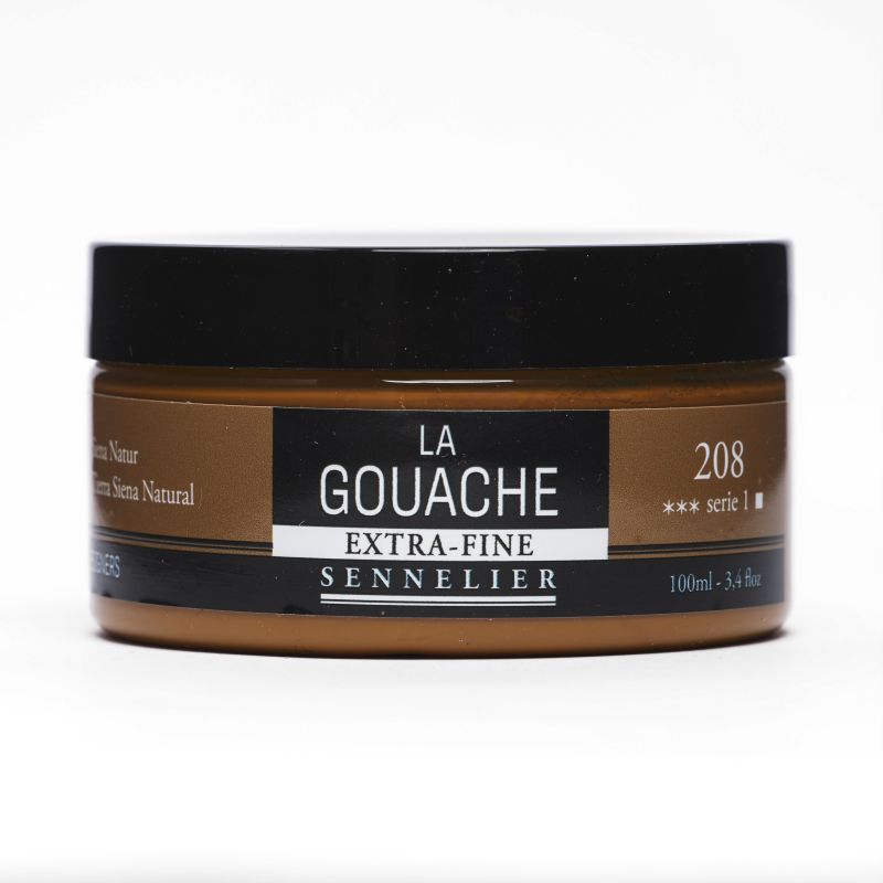 Terre de Sienne naturelle - Gouache Pot 100ml Sennelier