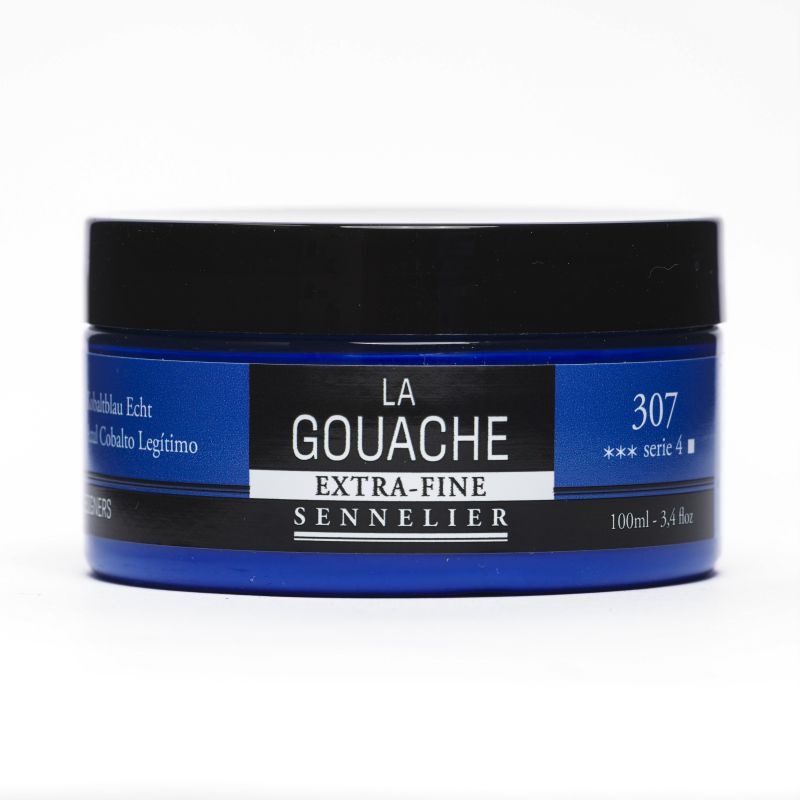 Bleu de Cobalt Véritable - Gouache Pot 100ml Sennelier