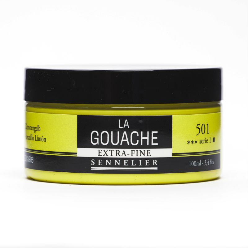 Jaune Citron - Gouache Pot 100ml Sennelier