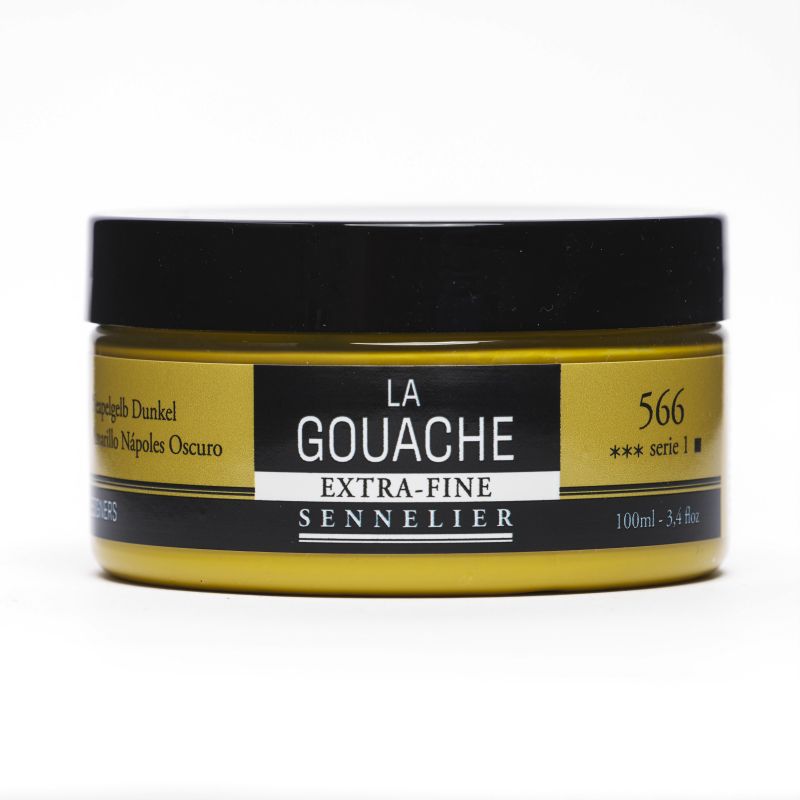 Jaune de Naples foncé - Gouache Pot 100ml Sennelier