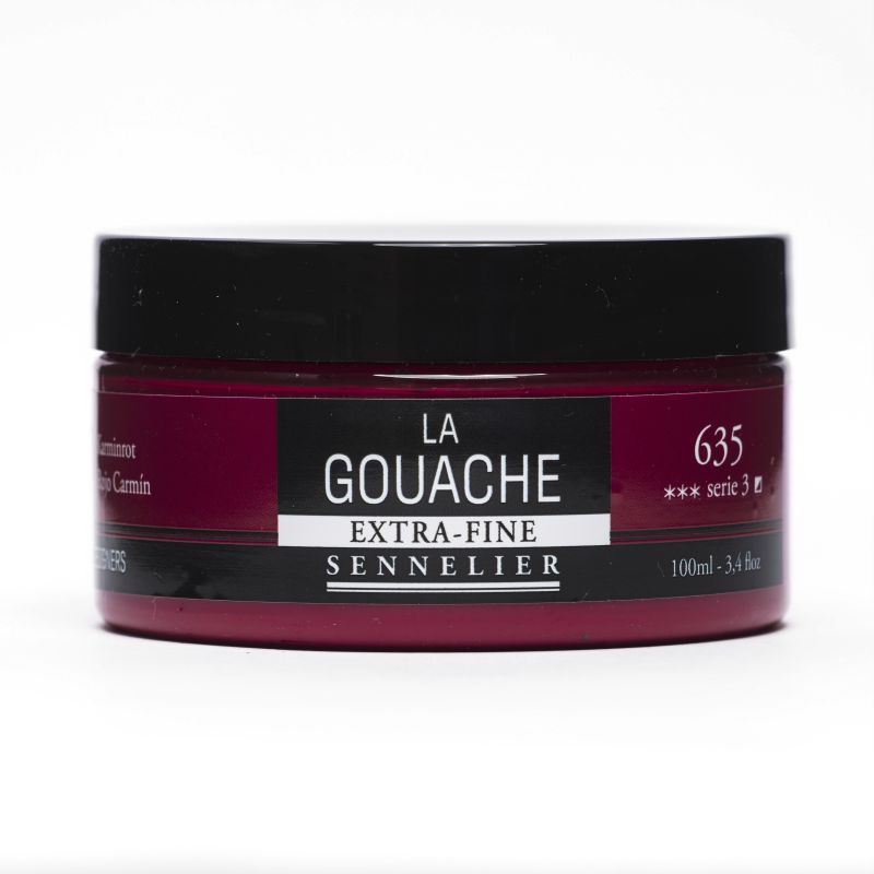 Rouge Carmin - Gouache Pot 100ml Sennelier
