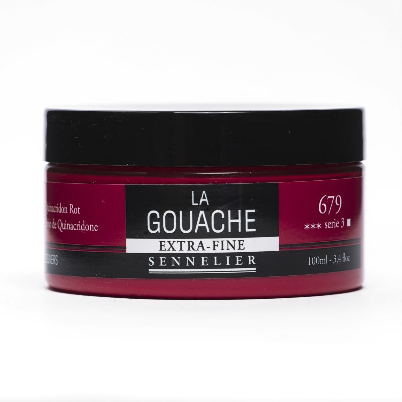 Rouge de Quinacridone (Rouge Primaire) - Gouache Pot 100ml Sennelier