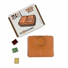 Boîte métal aquarelle vide mini abricot 12 ½ godets Roman Szmal