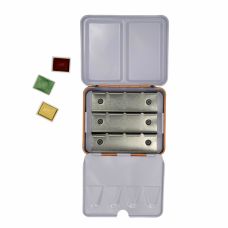 Boîte métal aquarelle vide mini abricot 12 ½ godets Roman Szmal