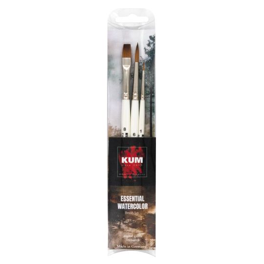 Set Essential 3 pinceaux aquarelle Kum