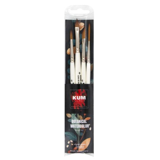 Set Botanical 4 pinceaux aquarelle Kum