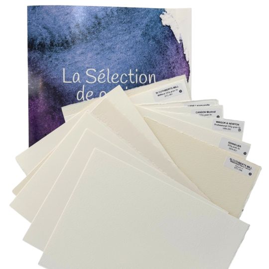 Pochette La sélection 19x25 13f différents papiers grain fin A&P