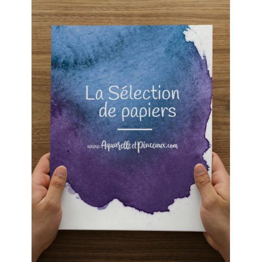Pochette La sélection 19x25 13f différents papiers grain fin A&P
