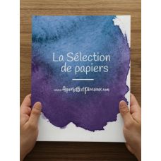 Pochette La sélection 19x25 13f différents papiers grain fin A&P