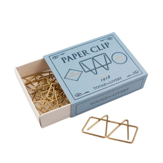 Clips en laiton mogul en boîte bleu de 10 Tools to liveby