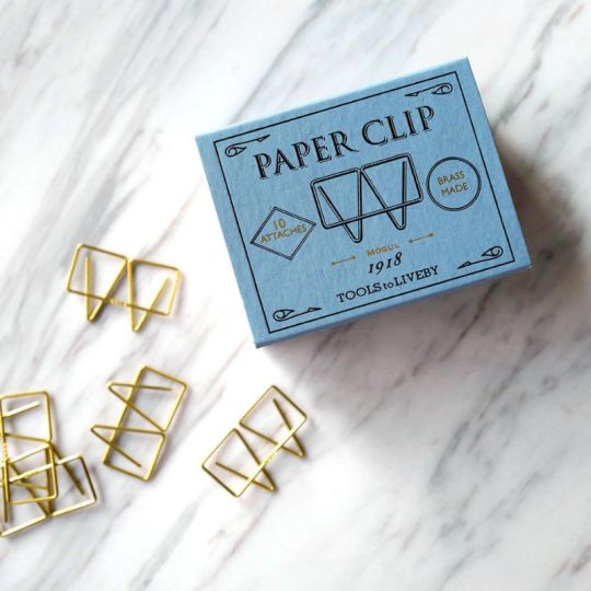 Clips en laiton mogul en boîte bleu de 10 Tools to liveby