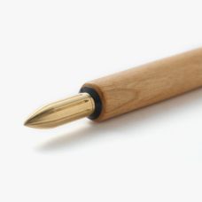 Plume métal en laiton lisse Kakimori