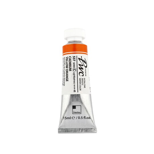 Orange de cadmium - aquarelle PWC Tube 15ml ShinHan