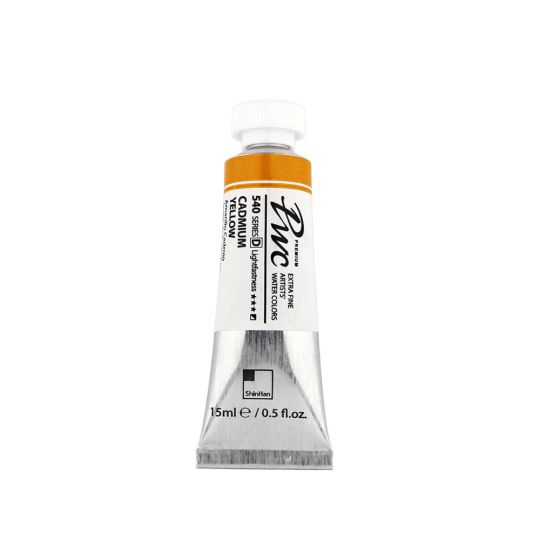 Jaune de cadmium - aquarelle PWC Tube 15ml ShinHan