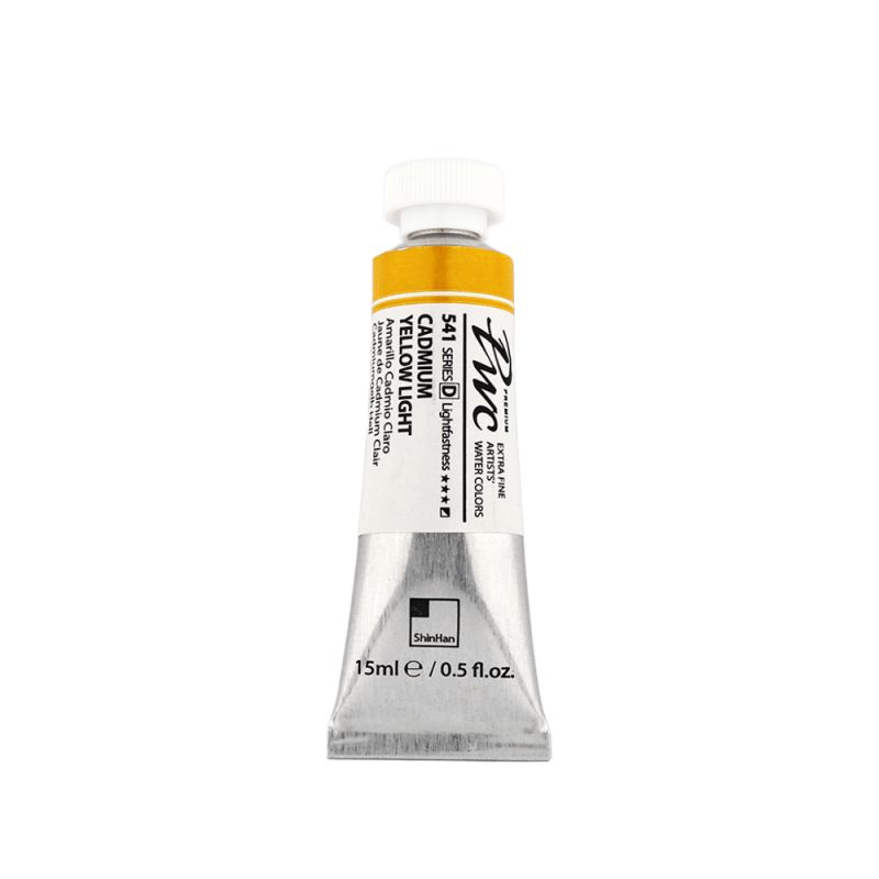 Jaune de cadmium clair - aquarelle PWC Tube 15ml ShinHan