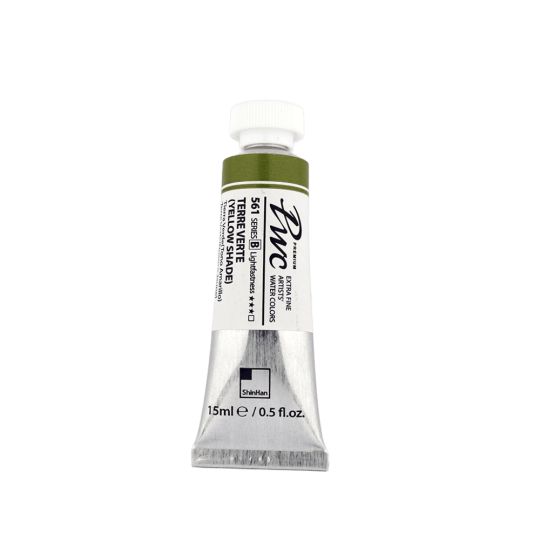 Terre verte (teinte jaune) - aquarelle PWC Tube 15ml ShinHan