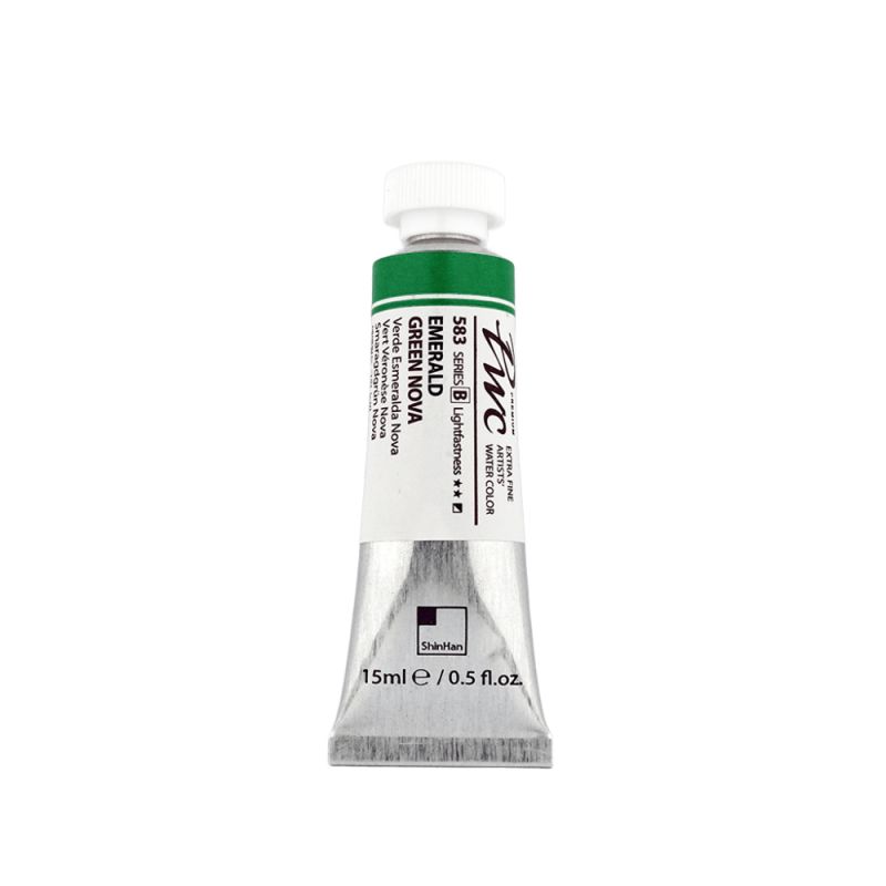 Vert émeraude nova - aquarelle PWC Tube 15ml ShinHan