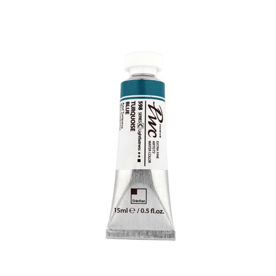 Bleu turquoise - aquarelle PWC Tube 15ml ShinHan