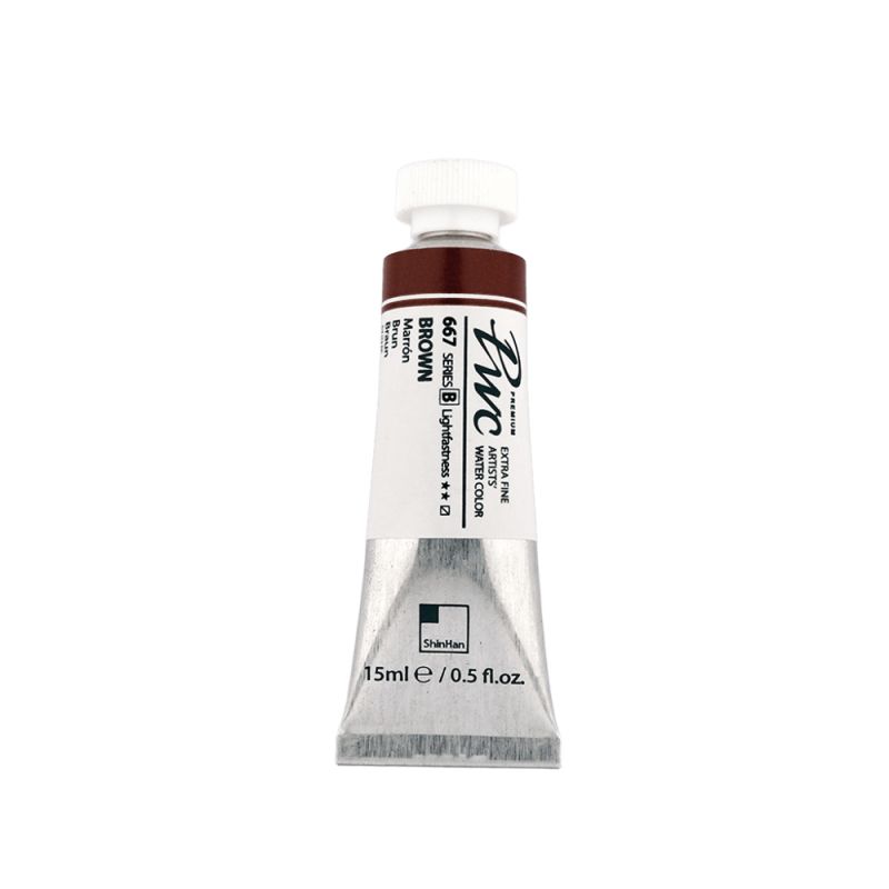 Brun - aquarelle PWC Tube 15ml ShinHan