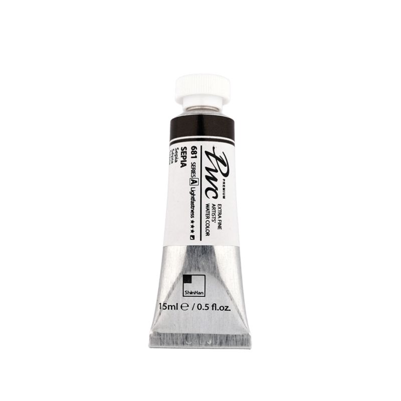Sépia - aquarelle PWC Tube 15ml ShinHan