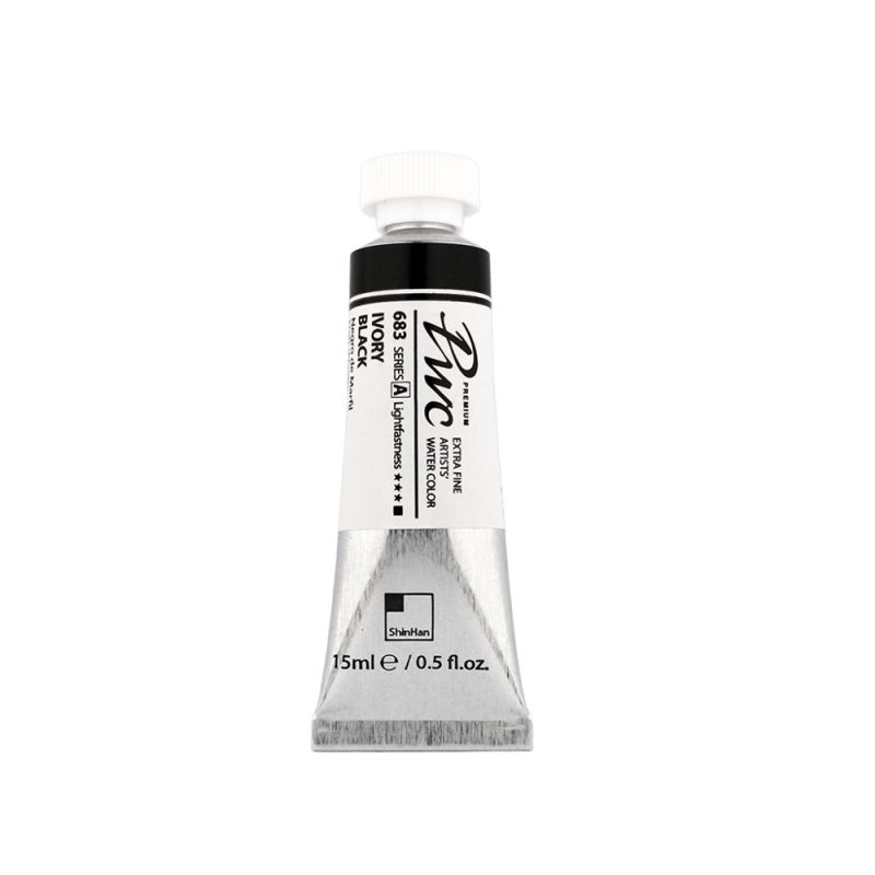 Noir d'ivoire - aquarelle PWC Tube 15ml ShinHan