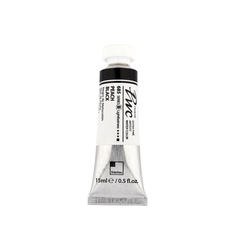 Noir pêche - aquarelle PWC Tube 15ml ShinHan