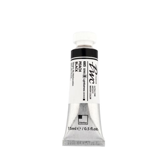 Noir pêche - aquarelle PWC Tube 15ml ShinHan