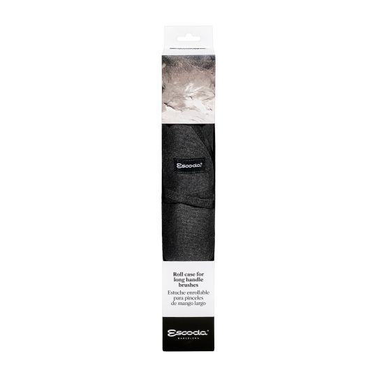 Trousse tissu noire emplacement 12 pinceaux longs Escoda