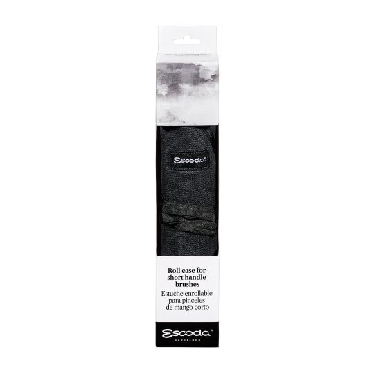 Trousse tissu noire emplacement 12 pinceaux Escoda