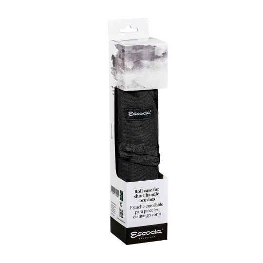 Trousse tissu noire emplacement 12 pinceaux Escoda