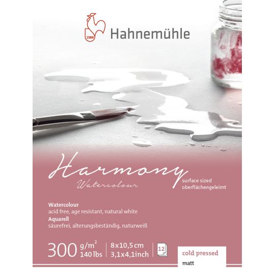 Mini bloc Harmony Hahnemühle 8x10,5 300g 12f grain fin