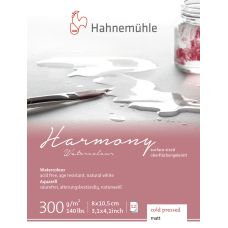 Hahnemühle Harmony Bloc Aquarelle 12 Feuilles 300g - 21 X 29,7 Cm - Papier Artiste De Qualité