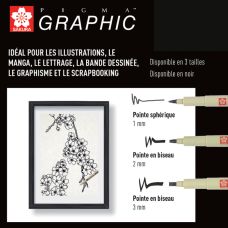 Feutre Pigma graphic 2 Sakura noir