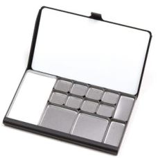Palette Pocket de poche noire avec  mini godets assortis Art Toolkit