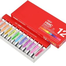 Coffret lumineux 12 Tubes 15ml aquarelles extra-fines en carton Holbein Artists'