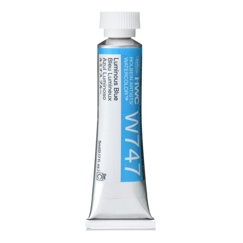 Bleu Lumineux - Aquarelle Tube 5ml Holbein Artists'