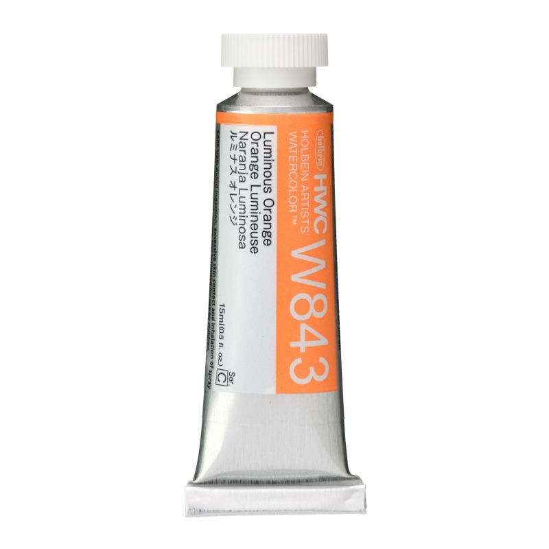 Orange Lumineux - Aquarelle Tube 15ml Holbein Artists'