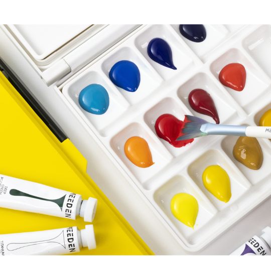 Palette étanche jaune 33 creux 32x16 cm Meeden