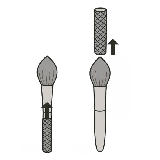 Lot de 10 filets de protection et séchage pour pinceaux A&P