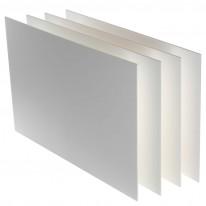 Carton plume 50x65 épaisseur 3 mm Kapa-Line 2 faces satinées 4 unités