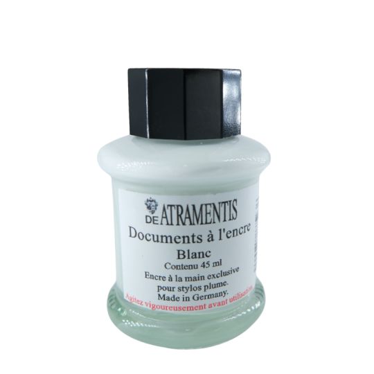 Blanc - Encre documentaire pour stylo-plume 45 ml De Atramentis