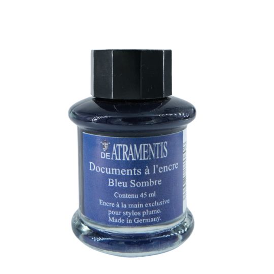 Bleu sombre - Encre documentaire pour stylo-plume 45 ml De Atramentis