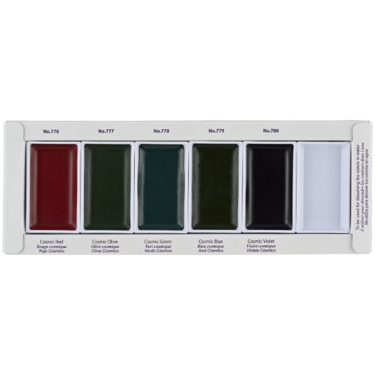 Coffret Set 2 teintes granuleuses 5 godets japonais aquarelle Gansai Tambi Kuretake