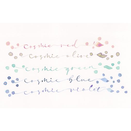 Coffret Set 2 teintes granuleuses 5 godets japonais aquarelle Gansai Tambi Kuretake